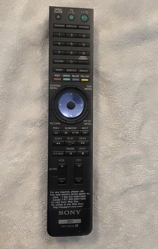 Sony rmt b101a remote control - sony,