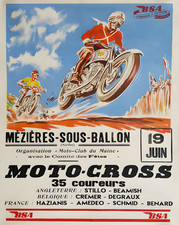 Affiche BSA Moto-Cross