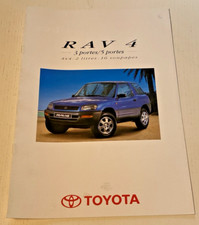 Brochure de Vente  TOYOTA RAV 4 - 3/5 Portes - Septembre 1996  - Bel Etat.
