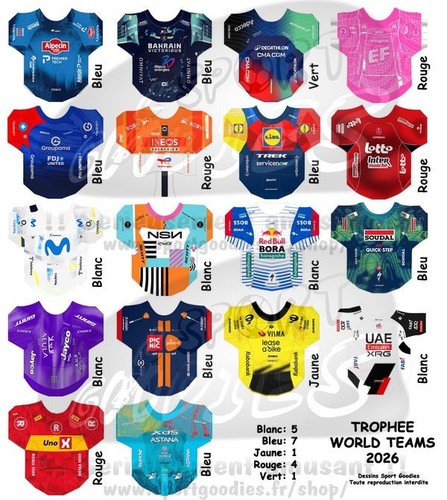Maillots autocollants pour