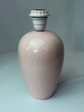 Pied de Lampe Céramique créme " Habitat " Façon Craquelée Made in France TbE