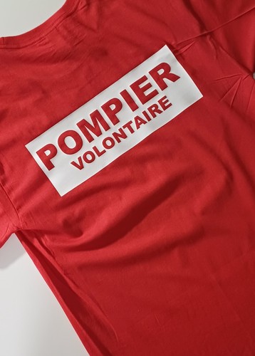 Shirt rouge pompier - t-shirt,