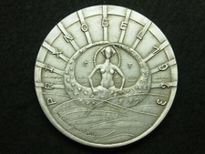 MEDAILLE CU. 72mm H. GUASTALLA n° 72/100ex SEFERIS PRIX NOBEL LITTERATURE 1963