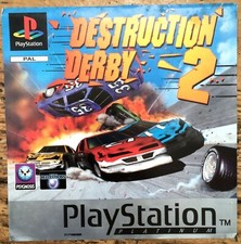 JAQUETTE AVANT 100% ORIGINALE SEULE DESTRUCTION DERBY 2 PS1 PAL EURO FRONT COVER