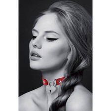 Collier fetish rouge avec