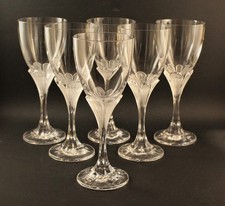6 verres à vin cristal d'arques modèle granville 17,5 cm