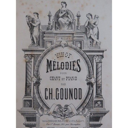 Gounod charles vingt - vingt, mélodies