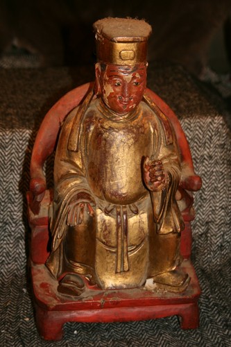 Sculpture statue bois - sculpture, en