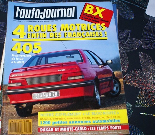 Auto journal 1989 peugeot - l'auto-journal,