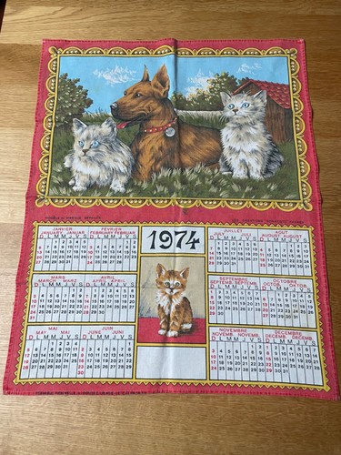 Torchon calendrier cuisine