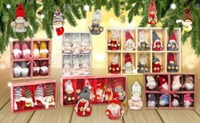 BRUBAKER Suspensions Sapin de Noël Lutins Bonhommes Tricotés - Figurines en Bois