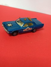 Majorette , voiture de police Plymouth 1/70 , made in France .