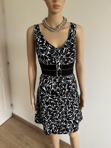 Robe imprimée noire - , et