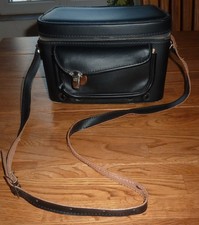 VALISETTE SAC JAPAN RIGIDE EN CUIR POUR APPAREIL PHOTO CINÉ VIDEO AVEC SANGLE