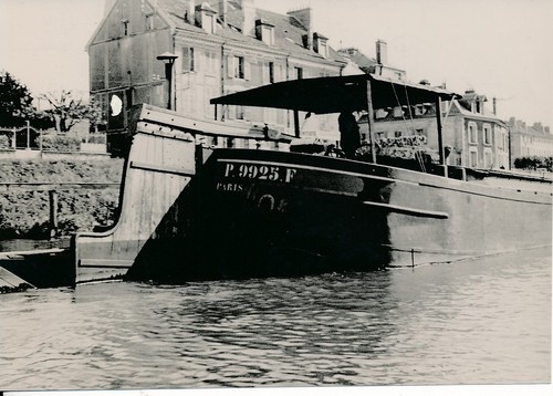 Pontoise 1950 péniche - pontoise, c.