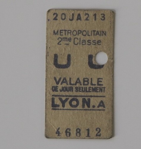 Ancien ticket paris - ticket, métro