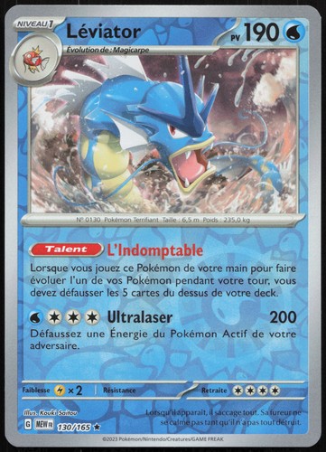 Carte pokémon léviator - carte,