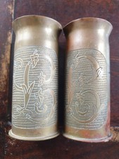 DOUILLES D OBUS TRENCH ART WW1
