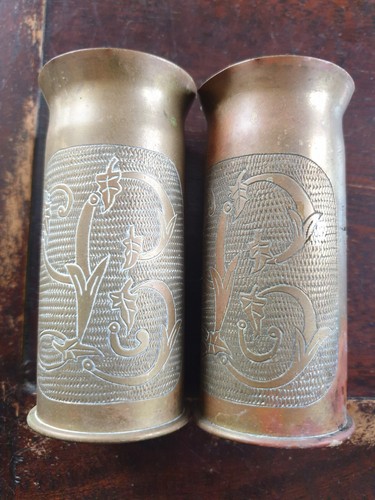 Douilles obus trench art - art, ww1