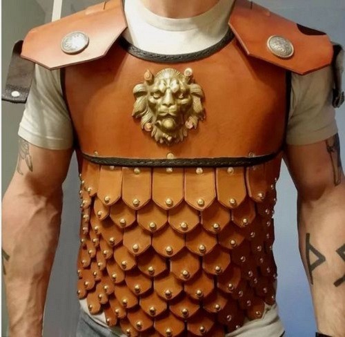 Halloween larp cuir linothorax - halloween,