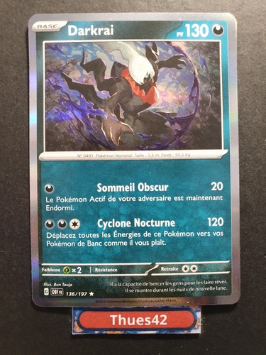 Carte pokémon darkrai holo - carte,