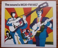RADIO WOR FM 98.7 MUSICIANS POP ART 1966  document photo clipping