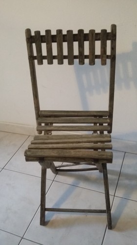 Ancienne chaise jardin - chaise,