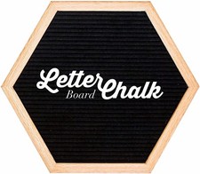 LetterChalk Letter Board Chalkboard Combination - Letter Board on Front - Chalk