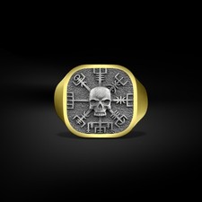 Bague chevalière homme motard