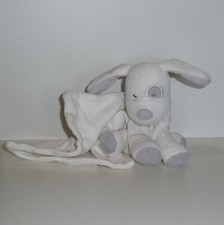 Doudou Chien Sucre d'Orge- Blanc gris
