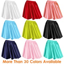 Femme Mini Jupes Fille Satin
