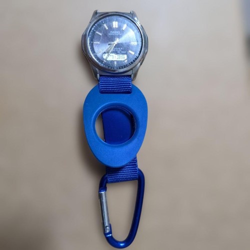 Montre mousqueton bleu casio - mousqueton,