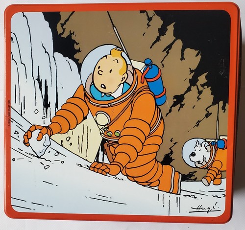 Boite metal tintin marche - metal,