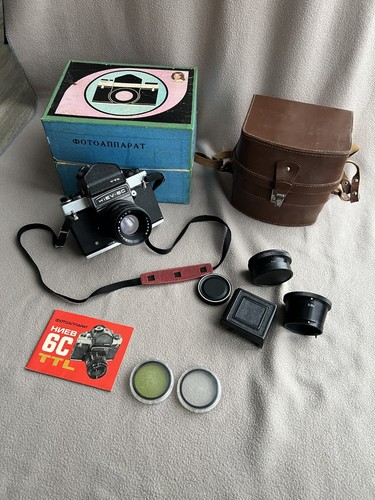 Appareil photo argentique kiev - appareil,