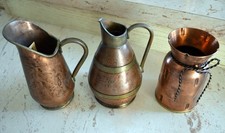 Pichets en cuivre Jean-Paul Thevenot, 3 pichets