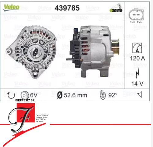 Alternateur valeo 439785 120a - alternateur,