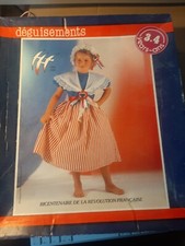 Enfants Historique Français Revolution Déguisement 3/4ANS-FILLE ET GARCON