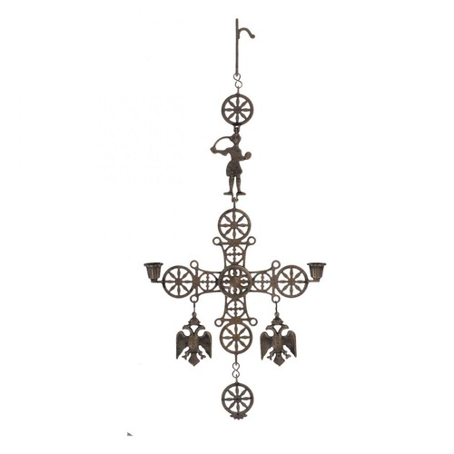 Chandelier bougeoir laiton - chandelier,