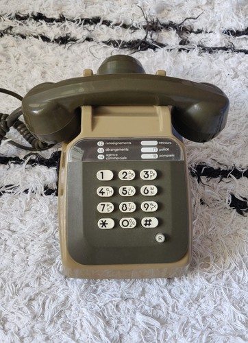 Téléphone fixe vintage - téléphone,