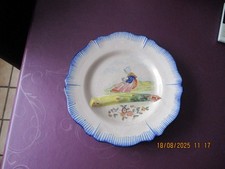 Faïence Malicorne PB x Assiette aux Asperges Béatrix Pouplard  XIX -ème