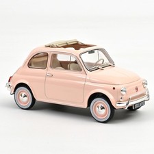 * FIAT 500 L 1968 Voiture rose cadeau de naissance pink car - 1/18 NOREV 187774