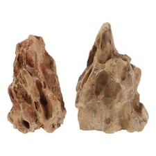  Roches pour aquarium, 2 pièces, décoration en pierre d'aménagement paysager