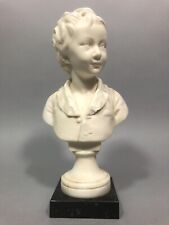 Buste moyen modèle d’Alexandre Brongniart d’après Houdon 26,5cm Poudre de marbre