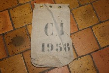 Ancien sac à pièces en toile