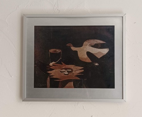 Tableau oiseau son nid - "l'oiseau, et
