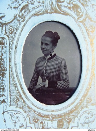 Photo ferrotype sur carton - photo, cdv