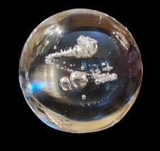 Ancien presse papier sulfure Boule Cristal Schneider France/Collection