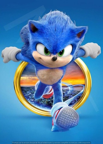Sonic déco gâteau - sonic, de