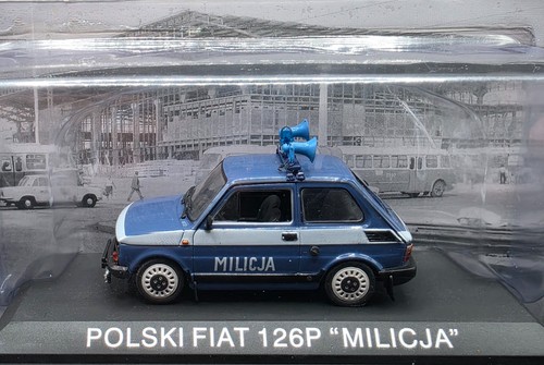 Fiat 126p police edicola 43 - edicola, 1/43