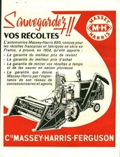 Publicité ancienne l'automotrice matériel agricole 1955 issue de magazine